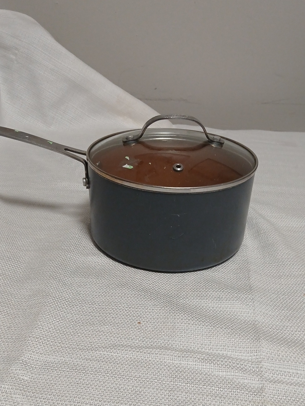 Gotham 2.37 Lt  Gray Saucepan with Glass Lid - Gray